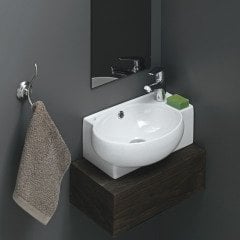 TURKUAZ | MİNİ KÖŞE TEZGAH ÜSTÜ LAVABO 28x45