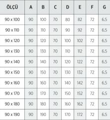 Shower 90x130 Dikdörtgen Duş Teknesi (Panelli)