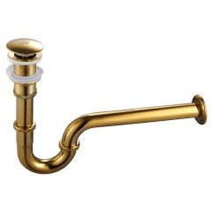 LPD Esli Lavabo Sifonu Gold (Basmalı Sifon Dahil)