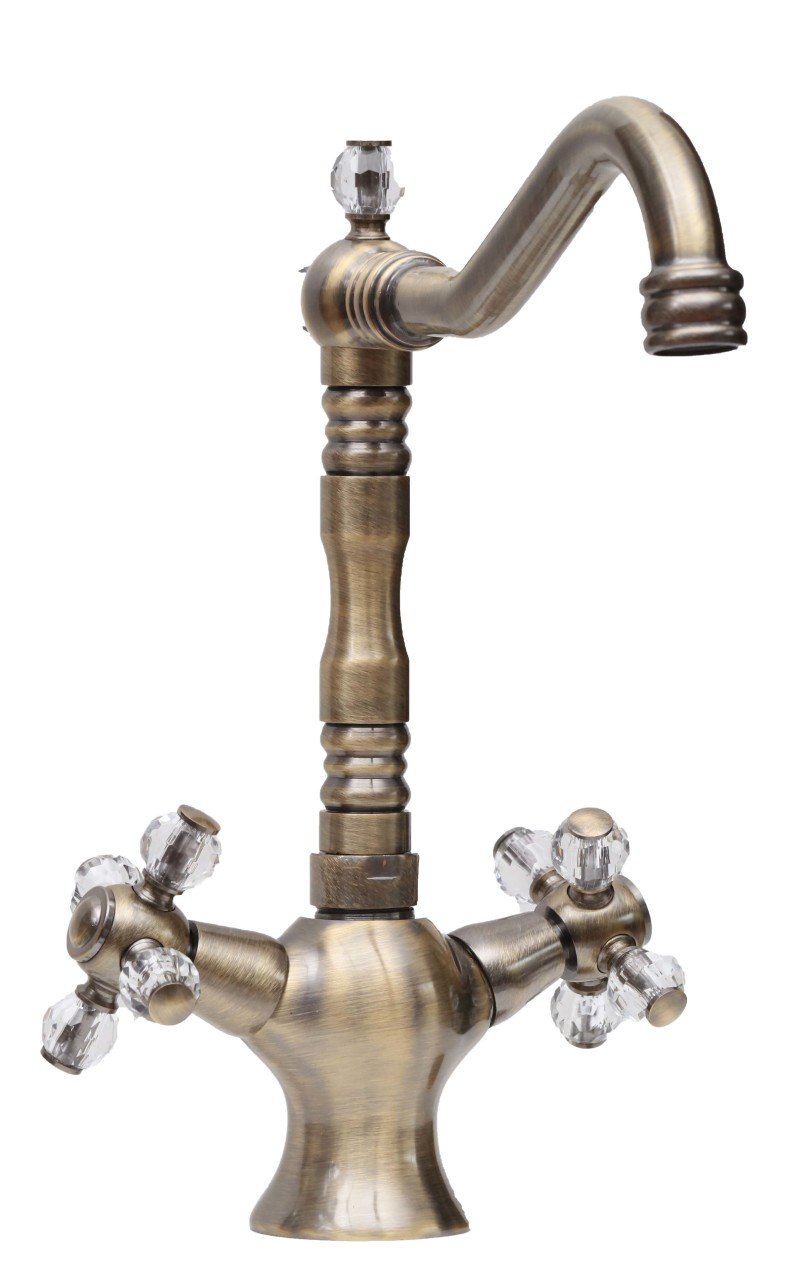 LPD Koç Taşlı Kuğu Lavabo Bataryası Antik