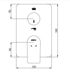 E.C.A. | DALIA ANKASTRE BANYO/DUŞ BATARYASI SIVA ÜSTÜ GRUBU – 2 YOLLU