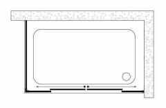 Shower Neptün 80x140 2 Sabit 2 Çalışır Yan Panelli Tekne Üzeri Kabin