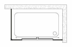 Shower Neptün 80x150 2 Sabit 2 Çalışır Yan Panelli Tekne Üzeri Kabin