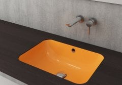 Bocchi | Scala Tezgah Altı Lavabo 55x41 cm Parlak Mandalina Sarı