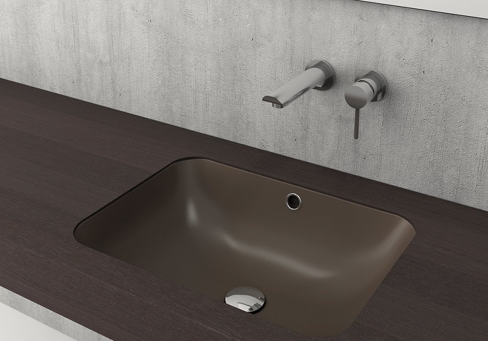 Bocchi | Scala Tezgah Altı Lavabo 55x41 cm Mat Kahve