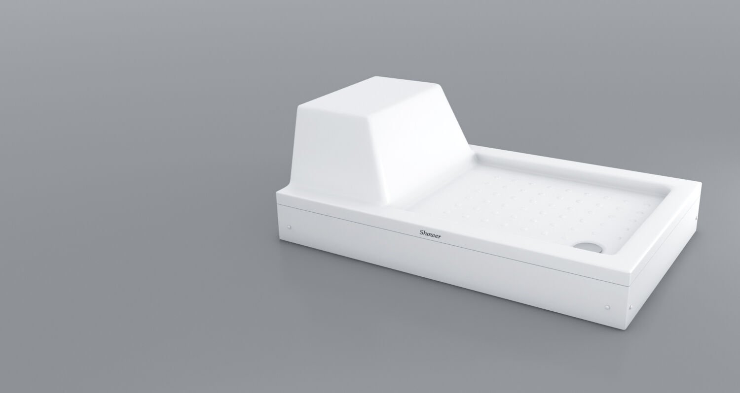 Shower 70x130 Nuva Oturmalı Duş Teknesi (Panelli)