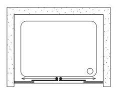 Shower Neptün 130 cm İki Duvar Arası 2 Sabit 2 Çalışır Tekne Üzeri Kabin