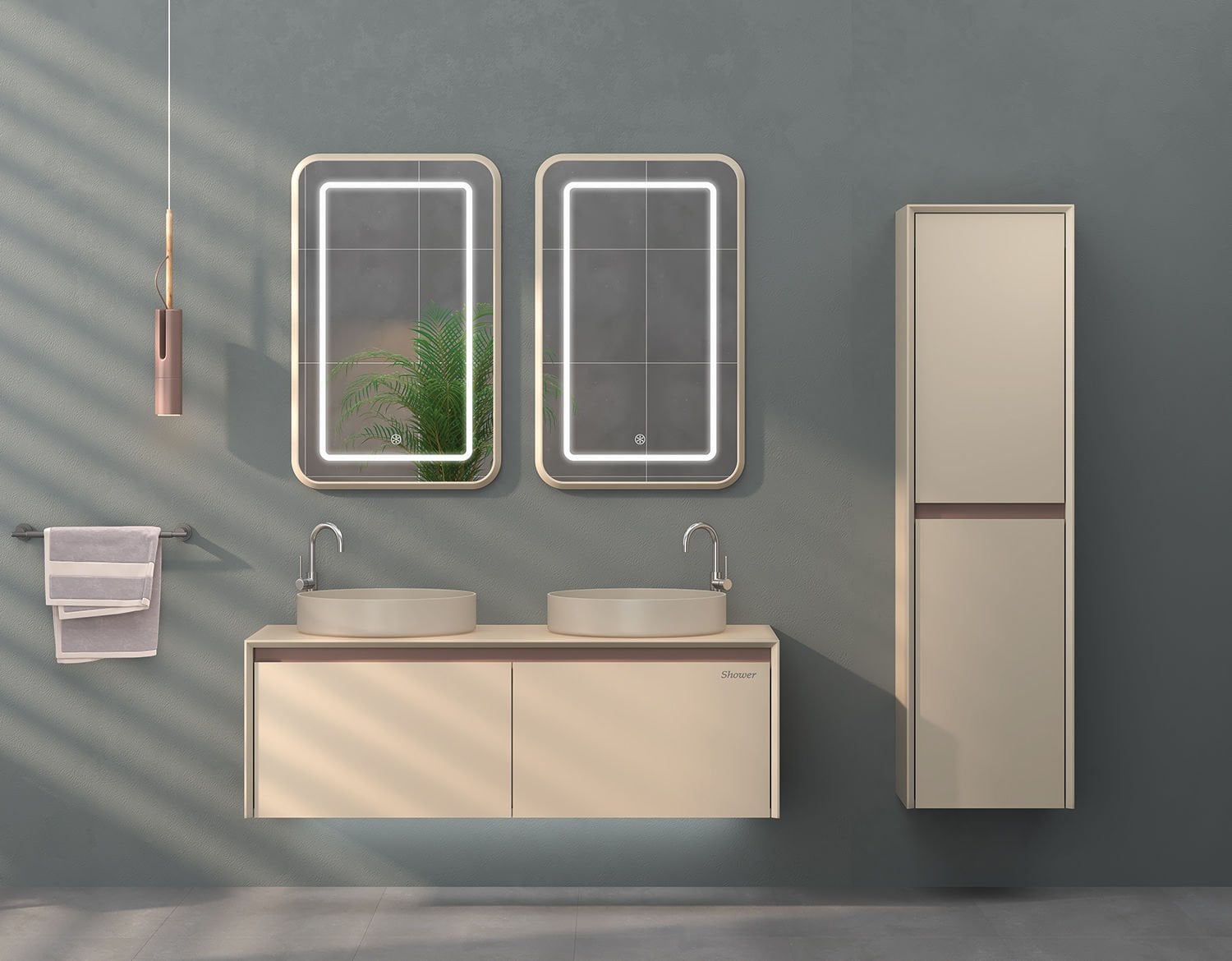 Shower Line 120 cm Banyo Dolabı