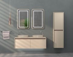 Shower Stone Line 120 cm Banyo Dolabı