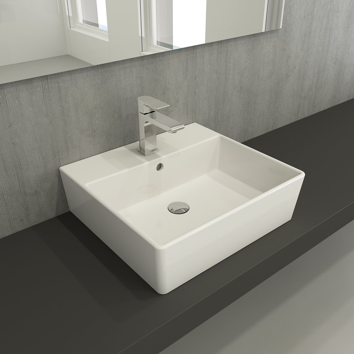Bocchi | Milano 50 cm Lavabo P.Beyaz