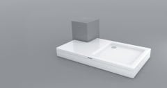 Shower 90x190 Beam Özel Kesim Duş Teknesi (Panelli) H:18 cm