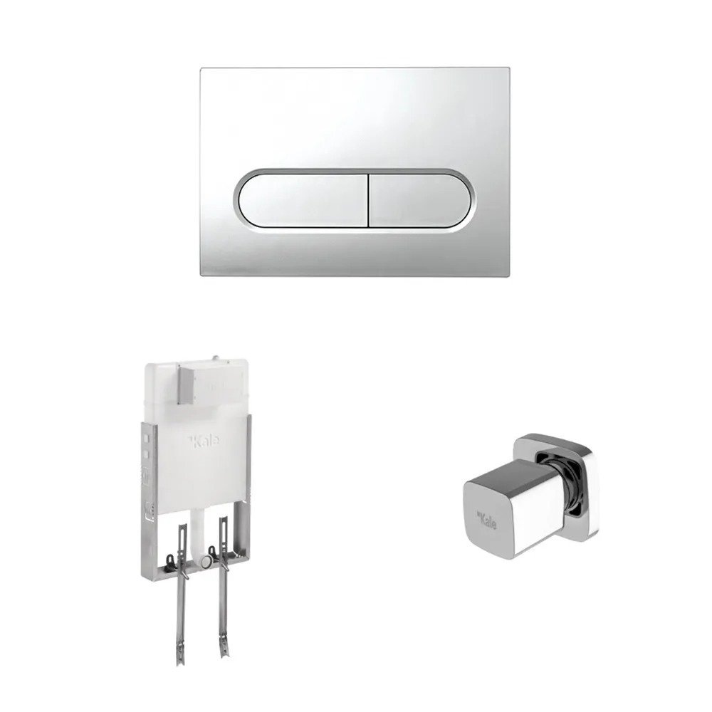 Kale Versus Gömme Rezervuar Seti + Mat Buton + Stop Valf