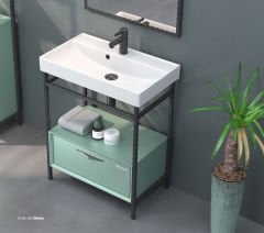 Shower Ordin 65 cm Banyo Dolabı Boy Dolapsız - Tarçın