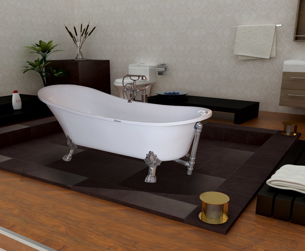 Shower Lioness Aslan Ayaklı Özel Küvet 72x175