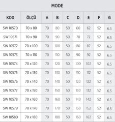 Shower 70x80 Mode Düz Zemin Dikdörtgen Duş Teknesi (Panelli)