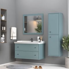 Shower Art Deco 80 cm Banyo Dolabı Boy Dolapsız - Beyaz