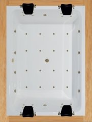 Shower Optimum 180x220 Özel Ahşap Platformlu Jakuzi