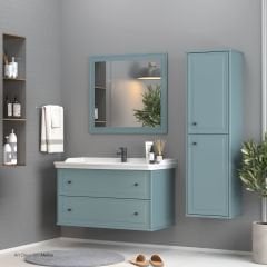 Shower Art Deco 100 cm Banyo Dolabı Boy Dolaplı - Antrasit