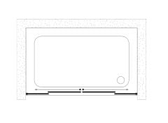 Shower Royal 170 cm 2 Sabit 2 Kayar İki Duvar Arası Tekne Üzeri Duş Kabini