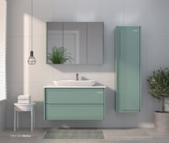 Shower Hitit 80 cm Banyo Dolabı Boy Dolaplı - Antrasit