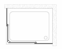 Shower Satürn 70x100 2 Sabit 2 Çalışır Dikdörtgen Tekne Üzeri Kabin