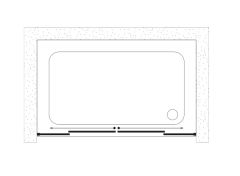 Shower Royal 190 cm 2 Sabit 2 Kayar İki Duvar Arası Tekne Üzeri Duş Kabini