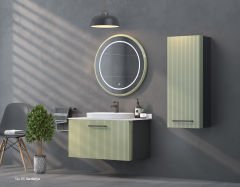 Shower Sıla 85 cm Banyo Dolabı (Sardunya)