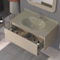 Shower Petra 82 cm Banyo Dolabı Boy Dolapsız - Antrasit