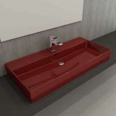 Bocchi | Milano 100 cm Lavabo Parlak Kırmızı