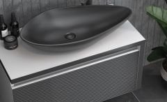 Shower Luna 120 Banyo Dolabı Legnano/Siyah