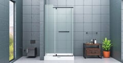 Shower Original 80x110 1 Sabit 1 Açılır Nokta Menteşeli Yan Panelli Kabin