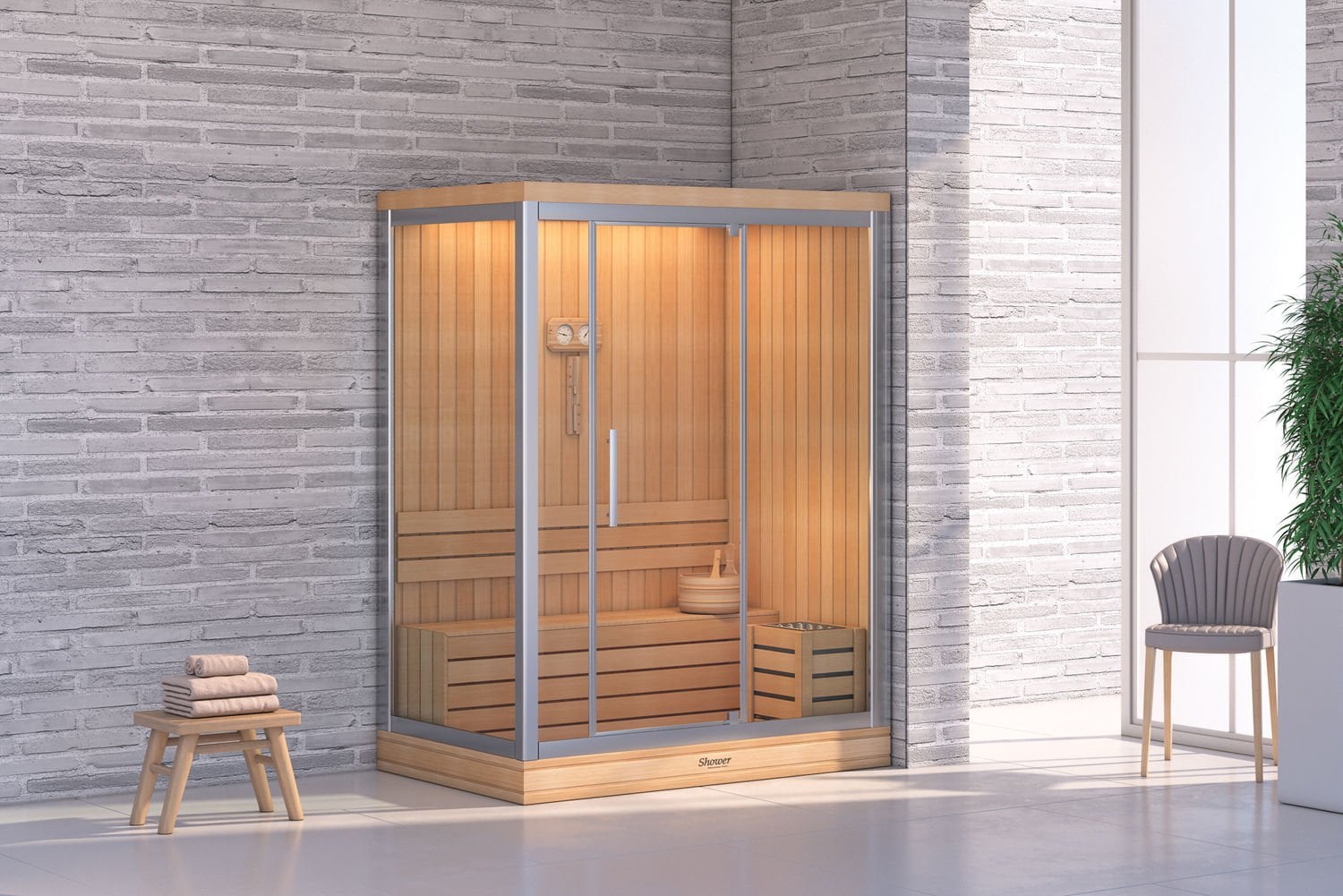 Shower Aura Ev Tipi Sauna