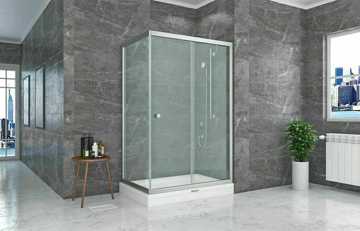 Shower Satürn 80x160 1 Sabit 1 Çalışır Yan Panelli Tekne Üzeri Kabin