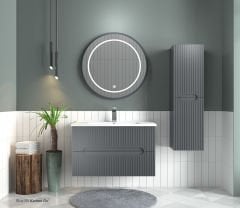 Shower Blue 65 cm Banyo Dolabı