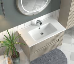 Shower Blue 85 cm Banyo Dolabı