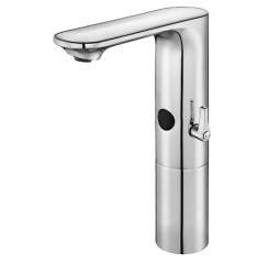 E.C.A. | COMPACT FOTOSELLİ ORTA BOY LAVABO BATARYASI - ELEKTRİKLİ (Çift Su Girişli)