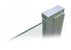 Shower Relax-Jüpiter 90 cm İki Duvar Arası 1 Sabit 1 Çalışır Tekne Üzeri Duş Kabini