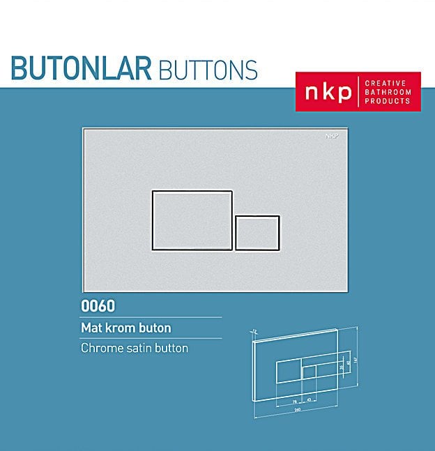 NKP | MAT KROM BUTON 3/6 LT. -0060-