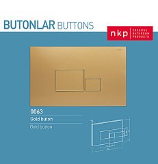NKP | GOLD BUTON KARE 3/6 LT. -0063-