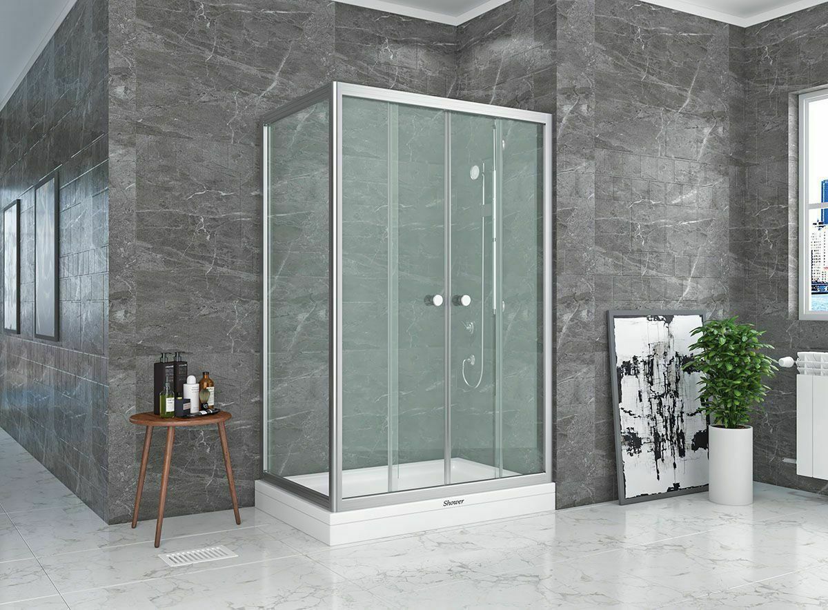 Shower Satürn 80x120 2 Sabit 2 Çalışır Yan Panelli Tekne Üzeri Kabin