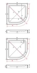 Shower 130x130 Oval Monoblok Duş Teknesi