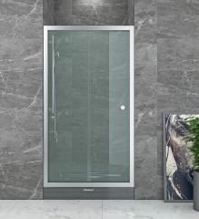 Shower Satürn 120 cm İki Duvar Arası 1 Sabit 1 Çalışır Tekne Üzeri Kabin
