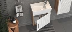 Shower Area 50 cm Banyo Dolabı