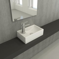 Bocchi | Milano 37 cm Lavabo Sol P.Beyaz