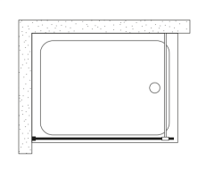 Shower Joy 140 cm Tekne Üzeri Seperatör Kabin