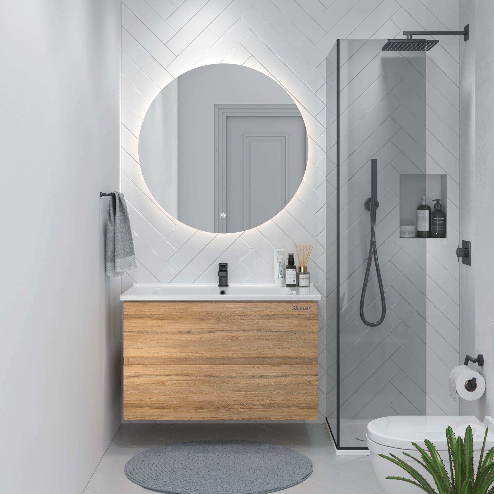 Shower İdol 85 cm Banyo Dolabı