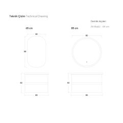 Shower İdol 85 cm Banyo Dolabı
